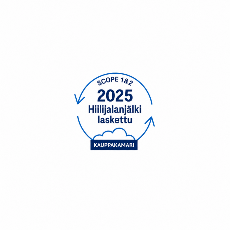 Juhakarille Hiilijalanjälki laskettu -merkki